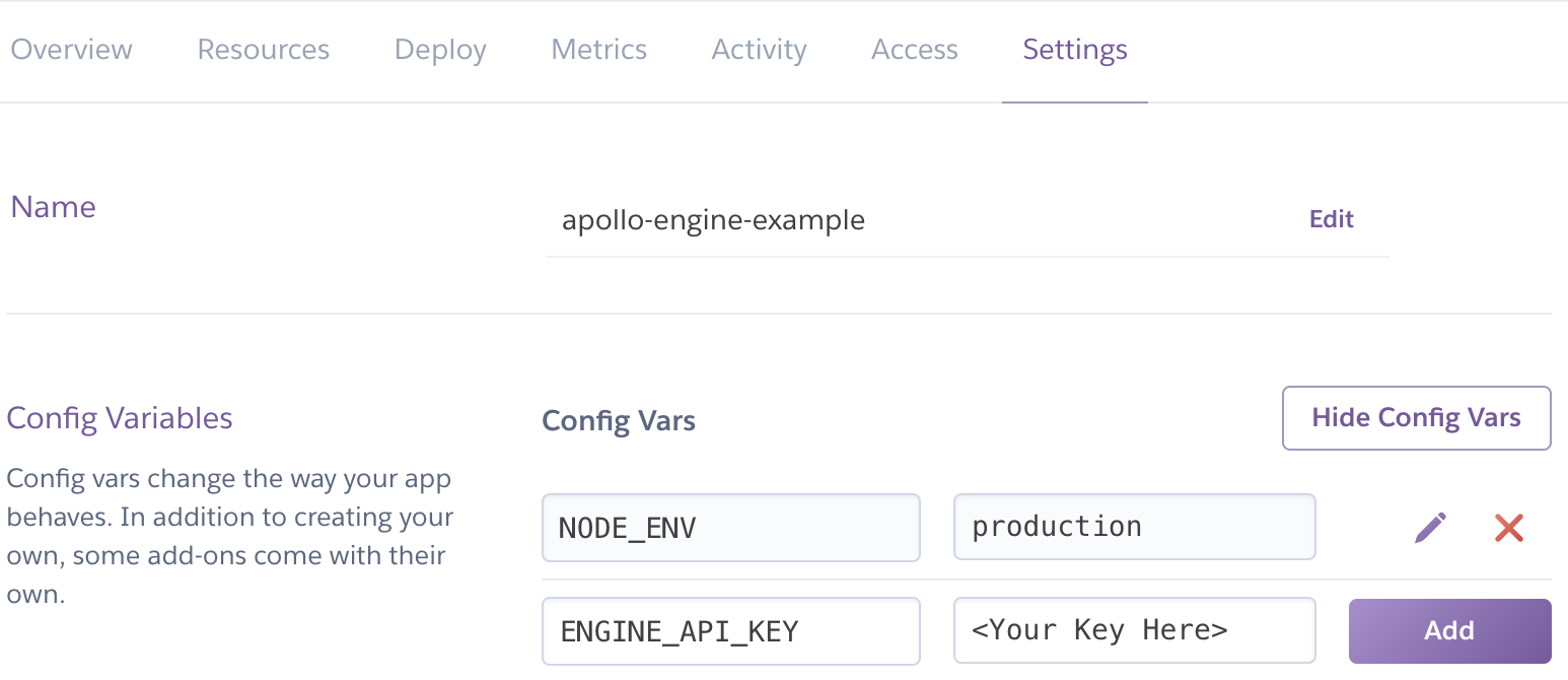 Add Graph Manager API Key Screenshot